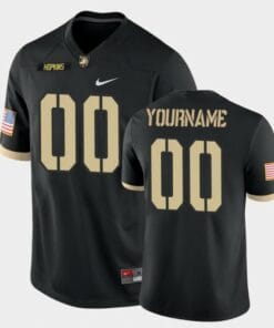 Custom Army Football Jersey Name and Number Black College Football Game Jersey