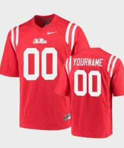 Ole Miss Rebels Custom Jersey Name Number NCAA College Football Game Red