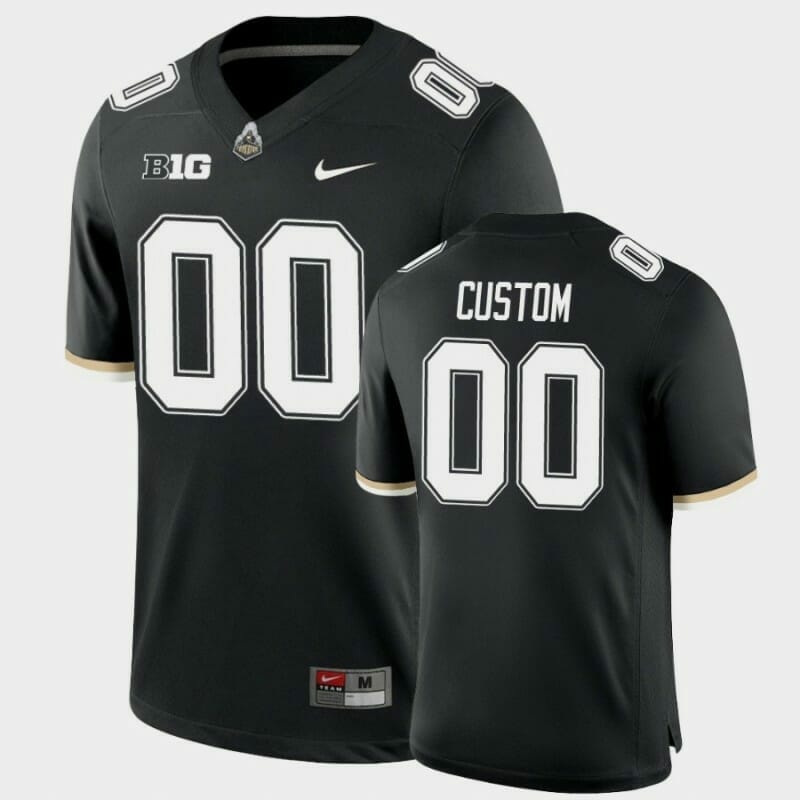 Custom Purdue Boilermakers Jersey Name and Number NCAA College Football Game Black, Top Smart Design Custom Purdue Boilermakers Jersey Name and Number NCAA College Football Game Black, Top Smart Design