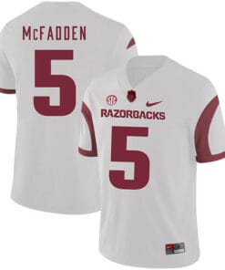 Darren McFadden Jersey Arkansas Razorbacks #5 NCAA College Football White
