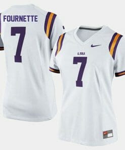 Lsu Tigers #7 Leonard Fournette College Football White Jersey