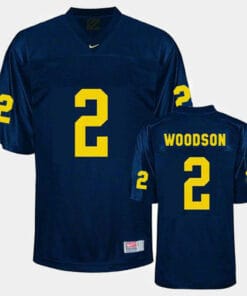 Wolverines Woodson Jersey #2 NCAA College Football Blue