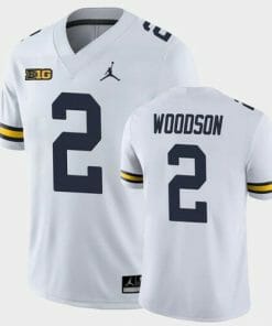 Charles Woodson Michigan Jersey #2 NCAA College Football White