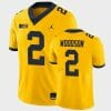 Charles Woodson Michigan Jersey #2 NCAA College Football White, Top Smart Design Charles Woodson Michigan Jersey #2 NCAA College Football White, Top Smart Design