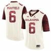 Oklahoma Sooners #1 Kyler Murray Football Jersey Firewood Pattern White, Top Smart Design Oklahoma Sooners #1 Kyler Murray Football Jersey Firewood Pattern White, Top Smart Design