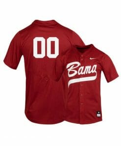 Personalized Alabama Baseball Jersey Tide Red