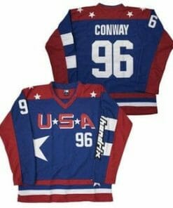 Charlie Conway #96 Mighty Ducks Team Usa Hockey Jersey