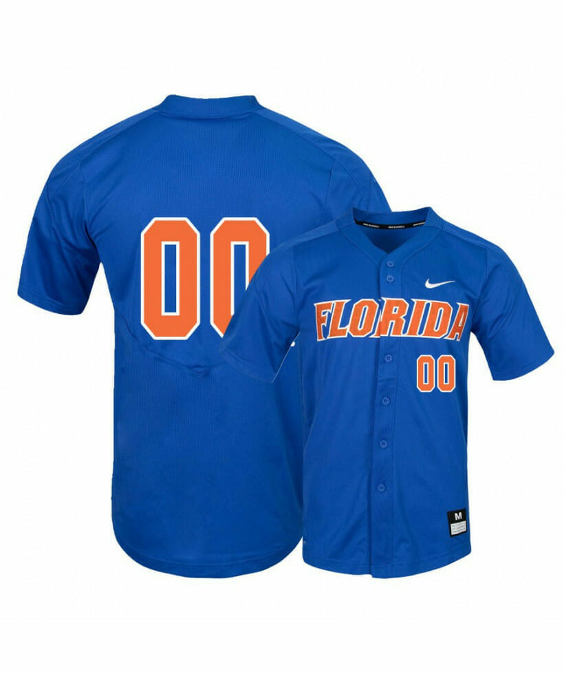 Custom Florida Gators Jersey Name and Number College Baseball Blue, Top Smart Design Custom Florida Gators Jersey Name and Number College Baseball Blue, Top Smart Design