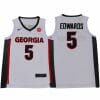 Georgia Bulldogs #5 Anthony Edwards NCAA Basketball Jersey Red Black White