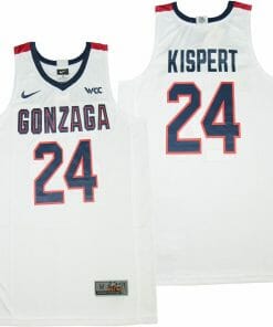 Gonzaga Bulldogs #24 Corey Kispert NCAA Basketball Jersey White