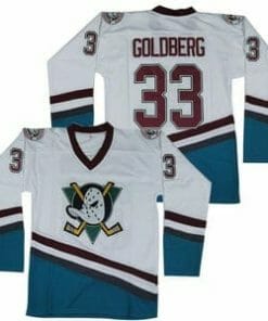 Greg Goldberg #33 Mighty Ducks Hockey Jersey White
