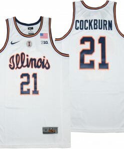 Illinois Fighting Illini #21 Kofi Cockburn NCAA Basketball Jersey White