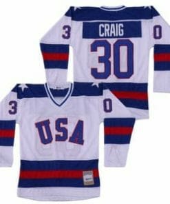 Jim Craig #30 Team Usa Miracle On Ice Hockey Jersey White