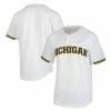 Custom Michigan Wolverines Jersey Name Number College Baseball White, Top Smart Design Custom Michigan Wolverines Jersey Name Number College Baseball White, Top Smart Design