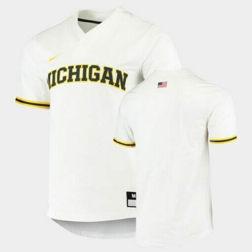 Custom Michigan Wolverines Jersey Name Number College Baseball White, Top Smart Design Custom Michigan Wolverines Jersey Name Number College Baseball White, Top Smart Design