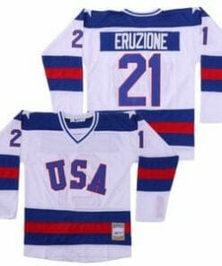 Mike Eruzione #21 Team Usa Miracle On Ice Hockey Jersey White