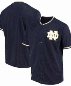 Custom Notre Dame Fighting Irish Jersey Name Number Baseball Navy