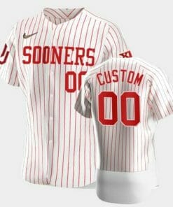 Custom Oklahoma Sooners Jersey Name and Number White Vapor Prime College Baseball