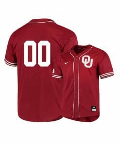 Custom Oklahoma Sooners Jersey Name and Number Baseball Red Elite
