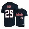 Ole Miss Rebels 25 Tim Elko Blue College Baseball Jersey, Top Smart Design Ole Miss Rebels 25 Tim Elko Blue College Baseball Jersey, Top Smart Design