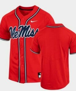 Custom Ole Miss Rebels Jersey Name Number College Baseball Red