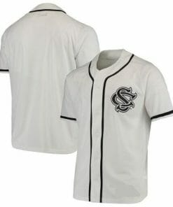 Custom South Carolina Gamecocks Jersey Name and Number Baseball White