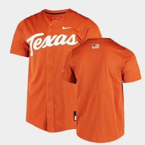 Custom Texas Longhorns Jersey Name Number Orange College Baseball, Top Smart Design Custom Texas Longhorns Jersey Name Number Orange College Baseball, Top Smart Design