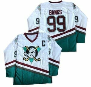 The Mighty Ducks #99 Bank Team Hockey Jersey