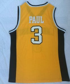 Wake Forest University #3 Chris Paul NCAA Basketball Jersey Yellow