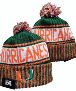 Miami Hurricanes NCAA Hat Knit - New Era Logo Alternate Edition