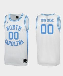 North Carolina Tar Heels Jersey Name and Number Customizable College Basketball Jerseys March Madness Special White