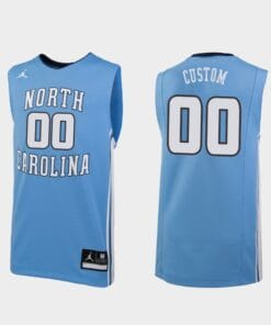 North Carolina Tar Heels Jersey Name and Number Customizable College Basketball Jerseys Carolina Replica Blue
