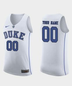 Custom Name Number Duke Blue Devils White March Madness College Basketball Jersey