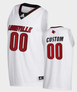 Louisville Cardinals Jersey Name and Number Customizable College Basketball Jerseys Swingman White