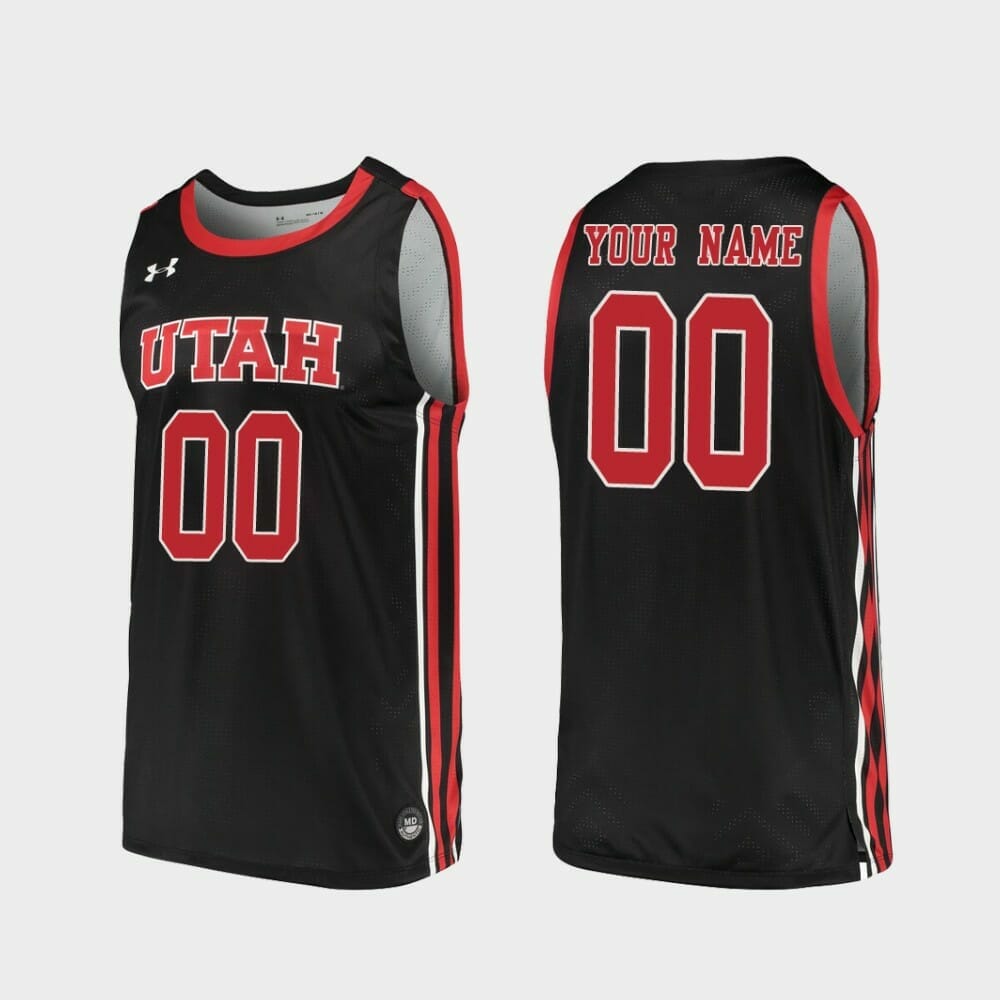 Utah Utes Jersey Name and Number Custom NCAA Basketball Jerseys Replica Black, Top Smart Design Utah Utes Jersey Name and Number Custom NCAA Basketball Jerseys Replica Black, Top Smart Design