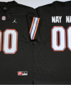 Custom Gator Jersey Name and Number NCAA College Football Black