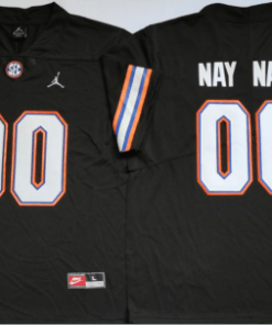 Custom Gator Jersey Name and Number NCAA College Football Black