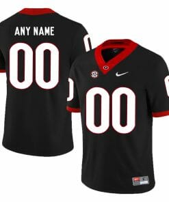 UGA Jersey Custom Name and Number NCAA Georgia Bulldogs College Football Black