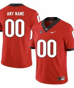 UGA Football Jersey Custom Georgia Bulldogs Name Number NCAA College SEC Patch Red