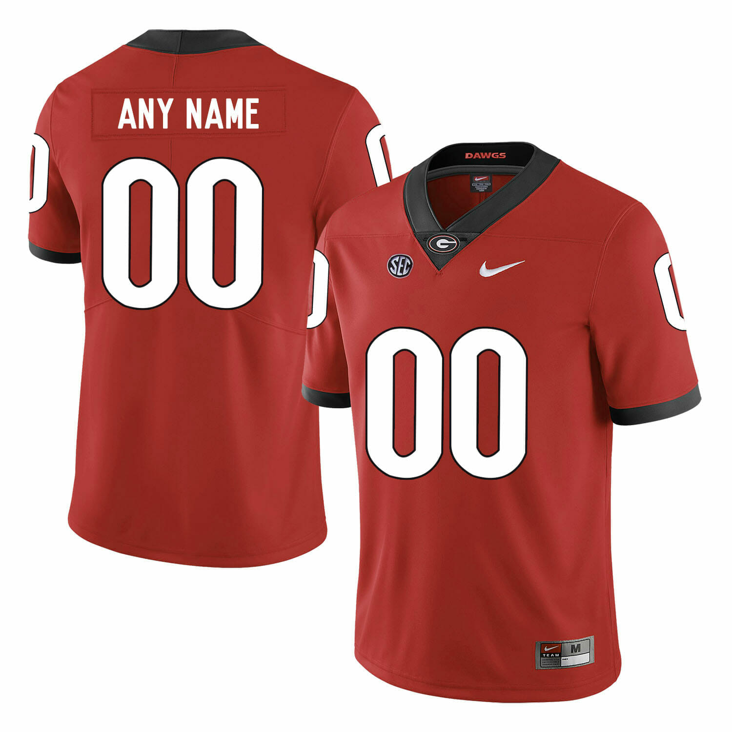 UGA Football Jersey Custom Georgia Bulldogs Name Number NCAA College SEC Patch Red, Top Smart Design UGA Football Jersey Custom Georgia Bulldogs Name Number NCAA College SEC Patch Red, Top Smart Design