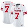 Houston Cougars #7 Case Keenum College Football Jersey Gray, Top Smart Design Houston Cougars #7 Case Keenum College Football Jersey Gray, Top Smart Design