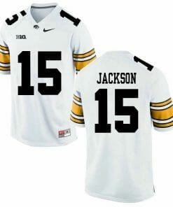 Iowa Hawkeyes #15 Alaric Jackson NCAA College Football Jersey White