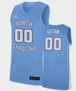 North Carolina Tar Heels Jersey Name and Number Custom College Basketball Jerseys Replica Blue
