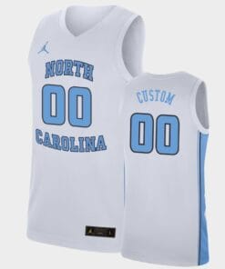 North Carolina Tar Heels Jersey Name and Number Custom College Basketball Jerseys Replica White