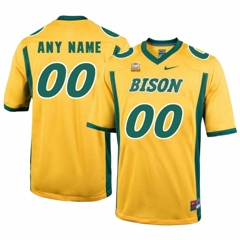 North Dakota Custom Jersey Name Number Football NCAA Yellow, Top Smart Design North Dakota Custom Jersey Name Number Football NCAA Yellow, Top Smart Design