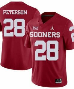 Oklahoma Sooners #28 Adrian Peterson Football Jersey Red