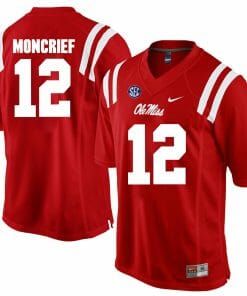 Ole Miss Rebels #12 Donte Moncrief NCAA College Football Jersey Red