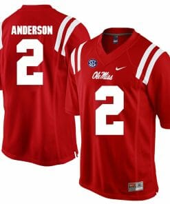 Ole Miss Rebels #2 Deontay Anderson NCAA College Football Jersey Red