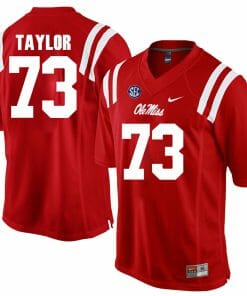 Ole Miss Rebels #73 Rod Taylor NCAA College Football Jersey Red