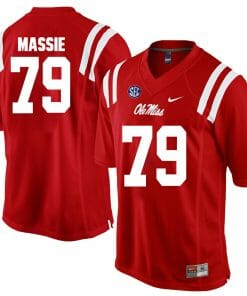 Ole Miss Rebels #79 Bobby Massie NCAA College Football Jersey Red